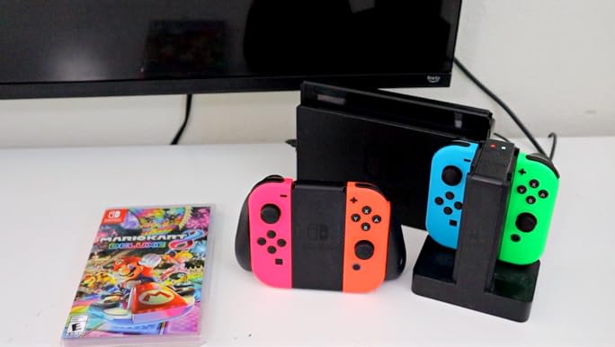 Nintendo Switch - Nintendo JOY-CON L/R ネオンパープル/ネオンオレンジ Amazon.com: Nintendo Neon Purple/Neon Orange Joy-Con (L-R